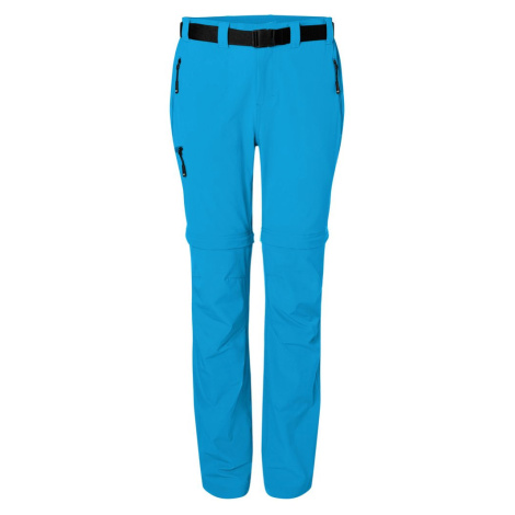 James & Nicholson Dámske outdoorové nohavice s odopínateľnými nohavicami JN1201 - Jasno modrá