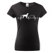 Dámské tričko pre milovníkov zvierat - Irský setr tep