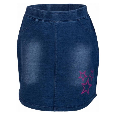 Lewro UMINA Dievčenská sukňa s džínsovým vzhľadom, tmavo modrá, veľkosť