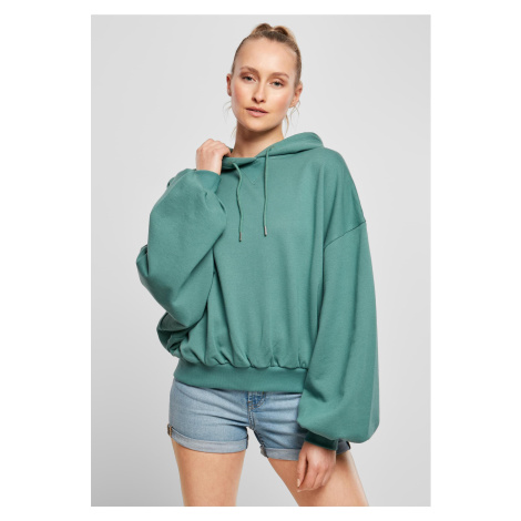 Women's bio oversized terry sweatshirt with a pale liner