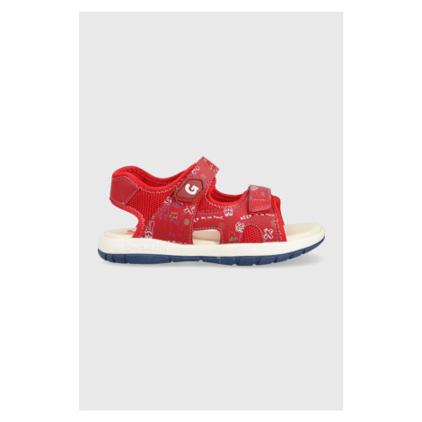 Detské sandále Garvalin červená farba Garvalín