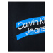 Calvin Klein Jeans Teplákové nohavice Maxi Block Logo IB0IB01591 Čierna Regular Fit