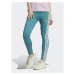 Adidas Legíny Essentials 3-Stripes High-Waisted Single Jersey Leggings IL3378 Tyrkysová