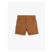 Koton Boys' Linen Shorts with Buttons and Pocket