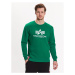 Alpha Industries Tričko Basic Sweater Zelená Regular Fit