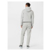 Nike Sportswear Nohavice 'CLUB FLEECE'  sivá melírovaná / biela