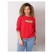 Red Oversize Cotton Sweatshirt