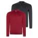 DOUBLE SET V4007 DEWBERRY MEN'S SWEATSHIRT-BURGUNDY-NAVY BLUE