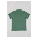 Detské polo tričko zippy zelená farba, jednofarebný
