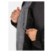 Čierna pánska zimná bunda s umelým kožúškom Kilpi ALPHA