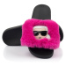Šľapky Karl Lagerfeld Kondo Ikonic Winter Slide Ružová
