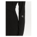 Calvin Klein Jeans Koktejlové šaty Front Split Wrap Ls Dress J20J222516 Čierna Slim Fit