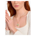 Thomas Sabo PE960-471-1 Gold-plated pendant with light blue enamel