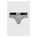 Slipy Calvin Klein Underwear 3-pak pánske, šedá farba, 000NB3527A