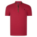 T8571 DEWBERRY ZIPPERED MEN'S T-SHIRT-PLAIN BURGUNDY