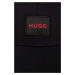Bavlnená šiltovka HUGO čierna farba,s nášivkou,50496409