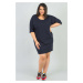 Karko Woman's Dress U932 Navy Blue