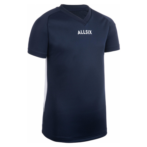 ALLSIX Chlapčenský volejbalový dres V100 námornícky modrý MODRÁ