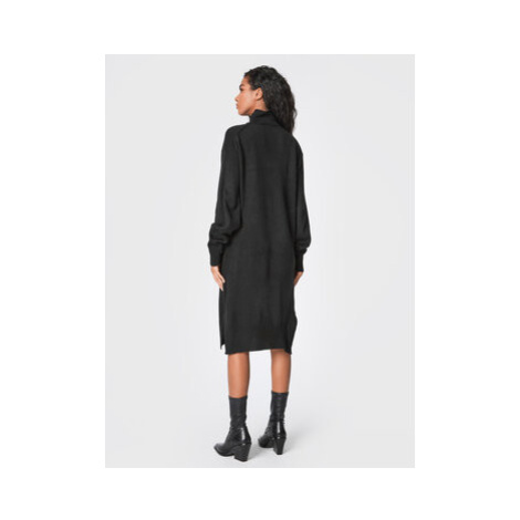 Brave Soul Úpletové šaty LKD-230OLIVIA Čierna Regular Fit