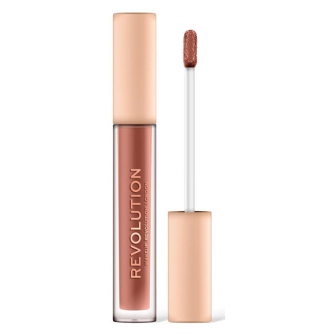 Makeup Revolution  Metallic Nude Gloss Collection - Undressed  Lesky na pery Hnedá