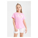 DEFACTO Girls Printed Short Sleeve T-Shirt