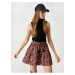 Koton Winter Skirt with Mini Tassel Detail, Elastic Waist.