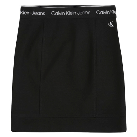 Calvin Klein Jeans Sukňa 'Punto'  čierna / biela