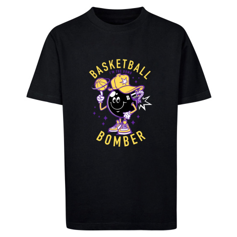 Children's Basketball Bomber Jacket T-Shirt Black