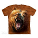The Mountain Detské batikované tričko - Grizzly Growl - hnedé