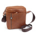 Kožená crossbody taška BHPC Explore M+ BH-382-75 tabak 3 L