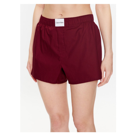 Calvin Klein Underwear Pyžamové šortky 000QS6892E Červená Slim Fit