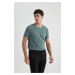 DEFACTO Slim Fit Crew Neck Short Sleeve T-Shirt