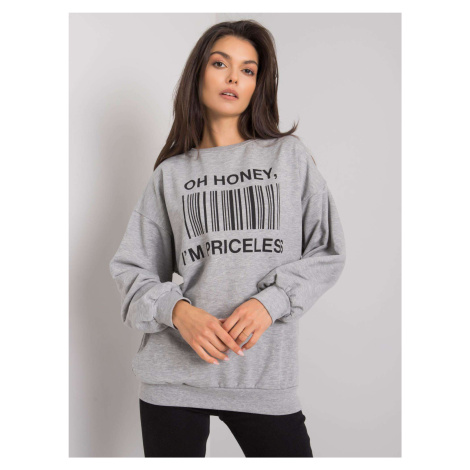 Grey sweatshirt with print