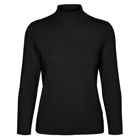 Vero Moda Dámsky sveter VMGOLD Slim Fit 10257153 Black L