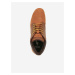 Hnedé pánske členkové kožené topánky v semišovej úprave Ralph Lauren Polo Sneaker Boot