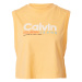 Calvin Klein Jeans Top  azúrová / svetlooranžová / čierna / biela