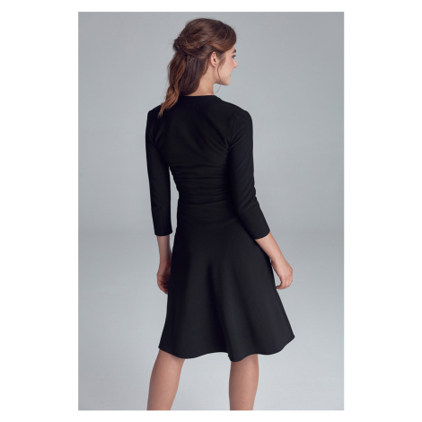 Čierne šaty S123 Nife