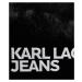 Kabelka Karl Lagerfeld Jeans Essential Logo Baguette Čierna