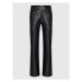 ROTATE Nohavice z imitácie kože Rotie RT890 Čierna Relaxed Fit