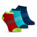 Ponožky Salming Performance Ankle Sock 3p Blue / Red / Lapis