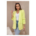 Elegant blazer with yellow neon lapels