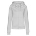 Just Hoods Dámska mikina na zips JH050F Heather Grey