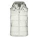 James & Nicholson Pánska zimná vesta s kapucňou JN1004 - Prírodná