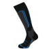 Detské lyžiarske podkolienky (ponožky) BLIZZARD Allround ski socks junior, black anthracite blue