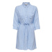 ONLY Carmakoma Košeľové šaty 15284894 Modrá Regular Fit