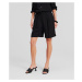Šortky Karl Lagerfeld Linen Blend Shorts Čierna