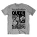 Queen Tričko News of the World 40th Front Page Unisex Grey