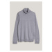 SVETER GANT EXTRAFINE MERINO WOOL TURTLENECK GREY MELANGE