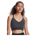 Podprsenka Under Armour Seamless Low Long Htr Bra Pitch Gray