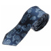 Tmavomodrá pánska elegantná kravata BOLF K106